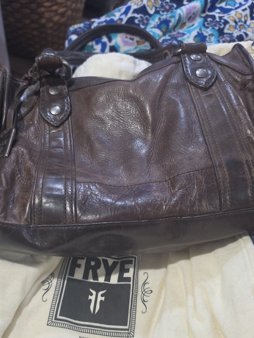 Frye Dark Brown Leather Bag